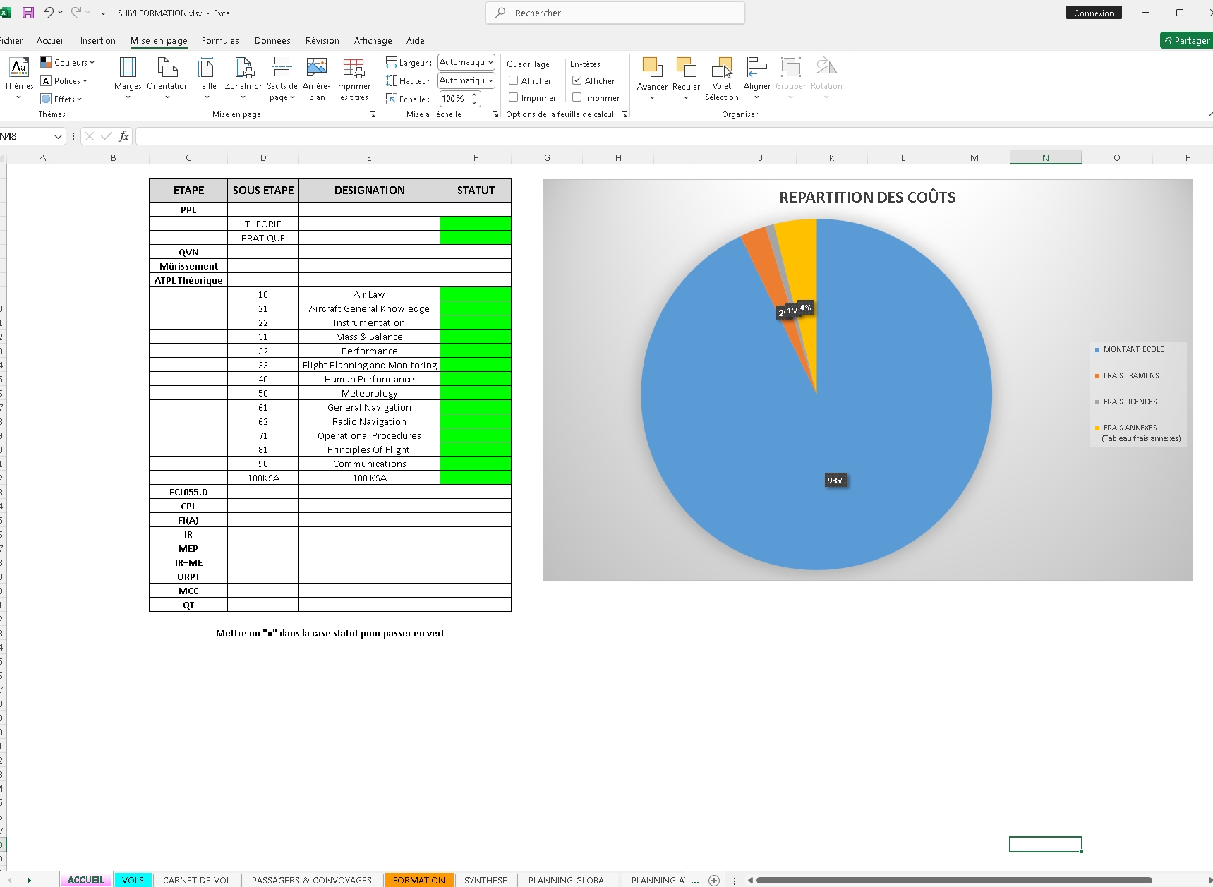 SUIVI PILOTE EXCEL + GUIDE - FINANCER SA FORMATION DE PILOTE DE LIGNE – Image 11