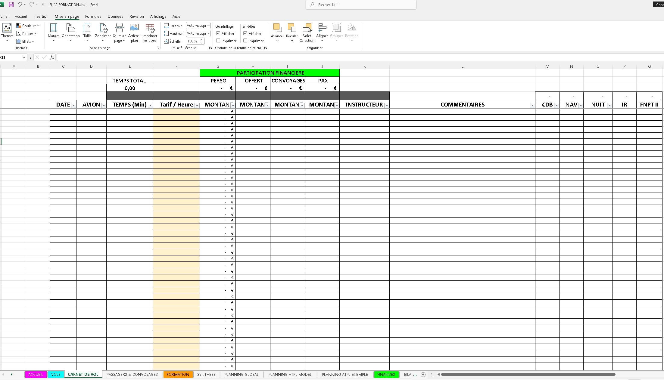 SUIVI PILOTE EXCEL + GUIDE - FINANCER SA FORMATION DE PILOTE DE LIGNE – Image 5